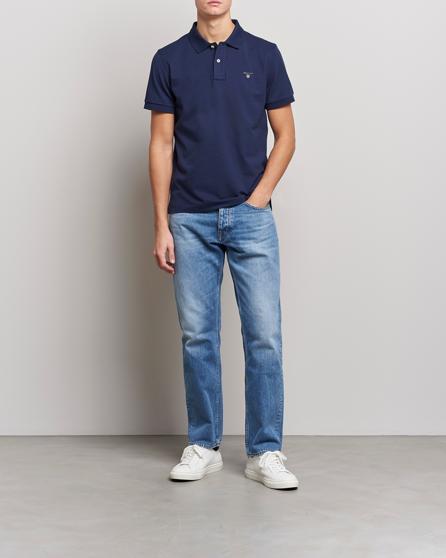 Herre | Pikéer | GANT | The Original Polo Evening Blue