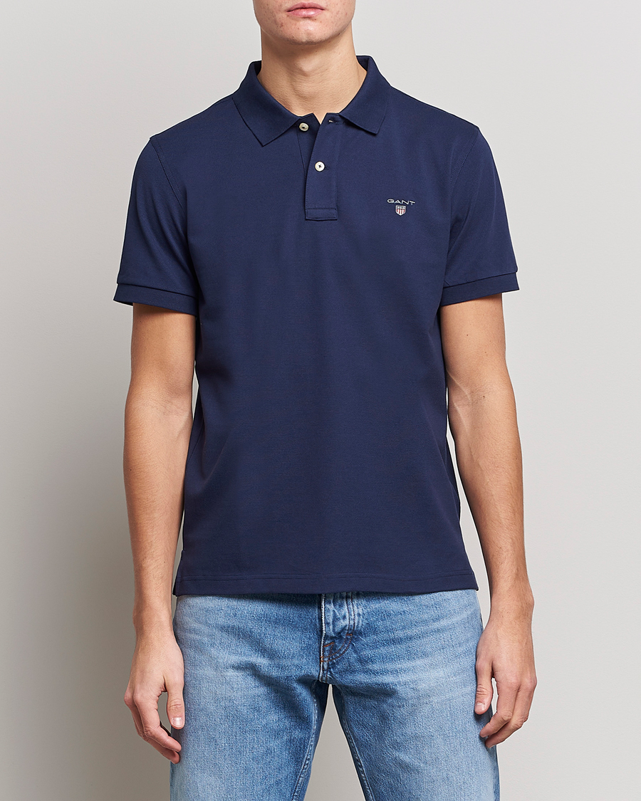 Herre | Pikéer | GANT | The Original Polo Evening Blue