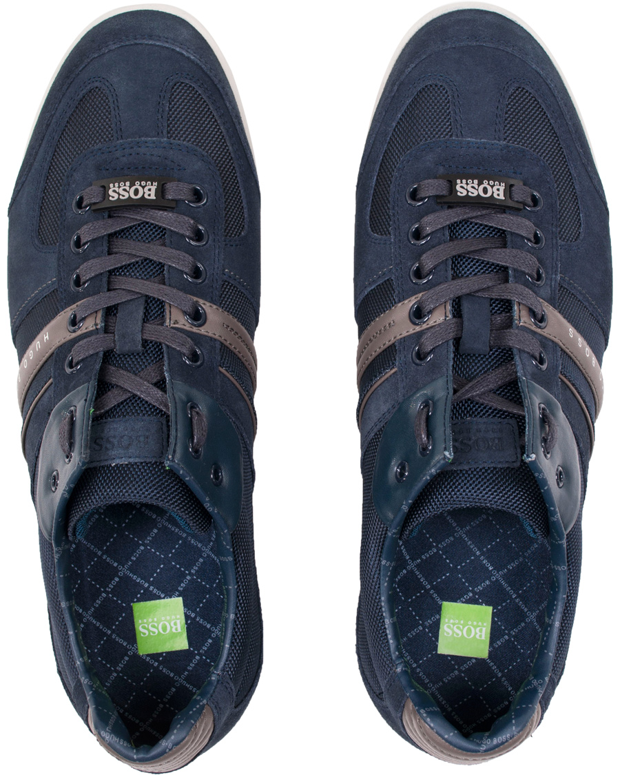 Herre | BOSS Athleisure Akeen Sneaker Open Blue | BOSS GREEN | BOSS Athleisure Akeen Sneaker Open Blue