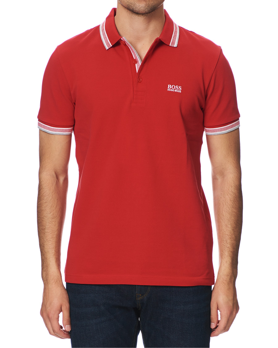Herre | Pikéer | BOSS GREEN | BOSS Athleisure Paddy Piké Medium Red