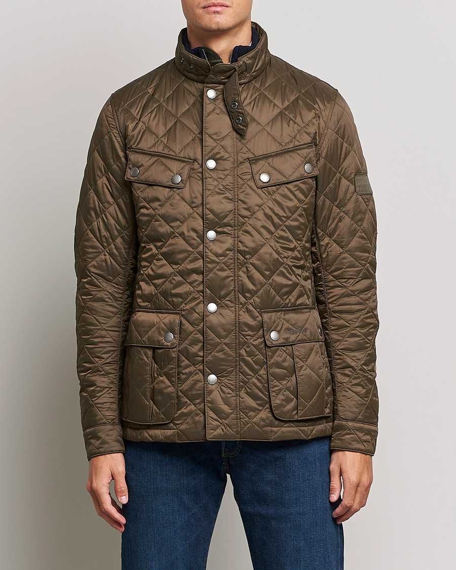 Herr |  | Barbour International | Ariel Quilted Jacket Olive