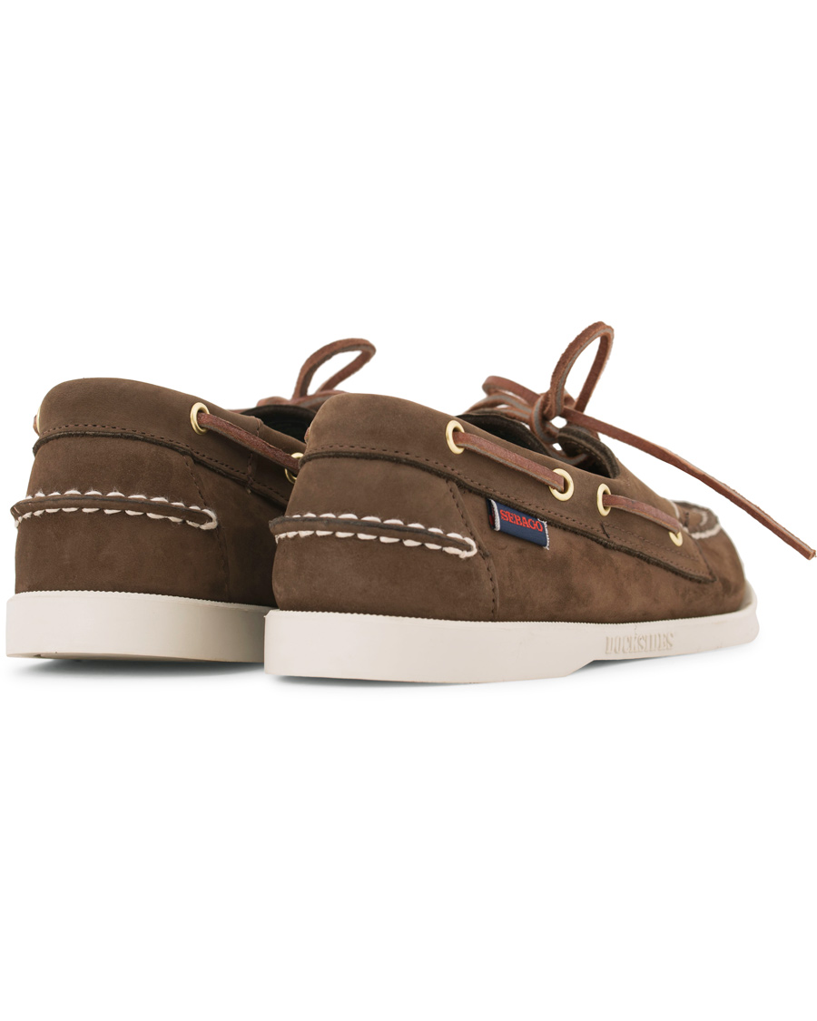 Herre | Sebago Docksides Boat Shoe Dark Brown Nubuck | Sebago | Docksides Boat Shoe Dark Brown Nubuck