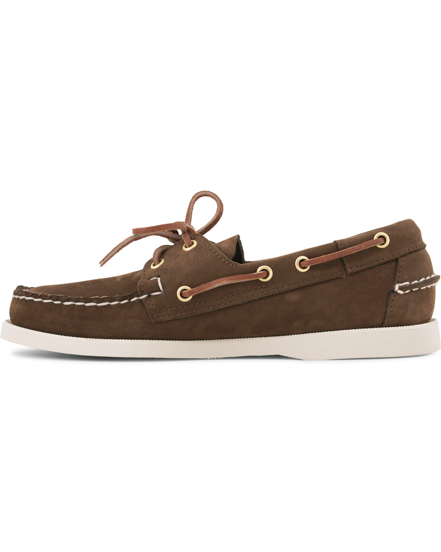Herre | Sebago Docksides Boat Shoe Dark Brown Nubuck | Sebago | Docksides Boat Shoe Dark Brown Nubuck