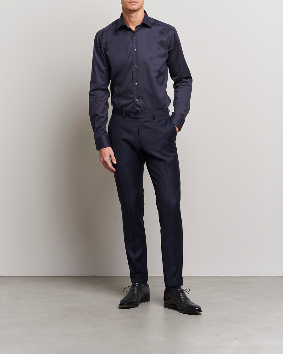 Herre | Klær | Eton | Slim Fit Shirt Navy