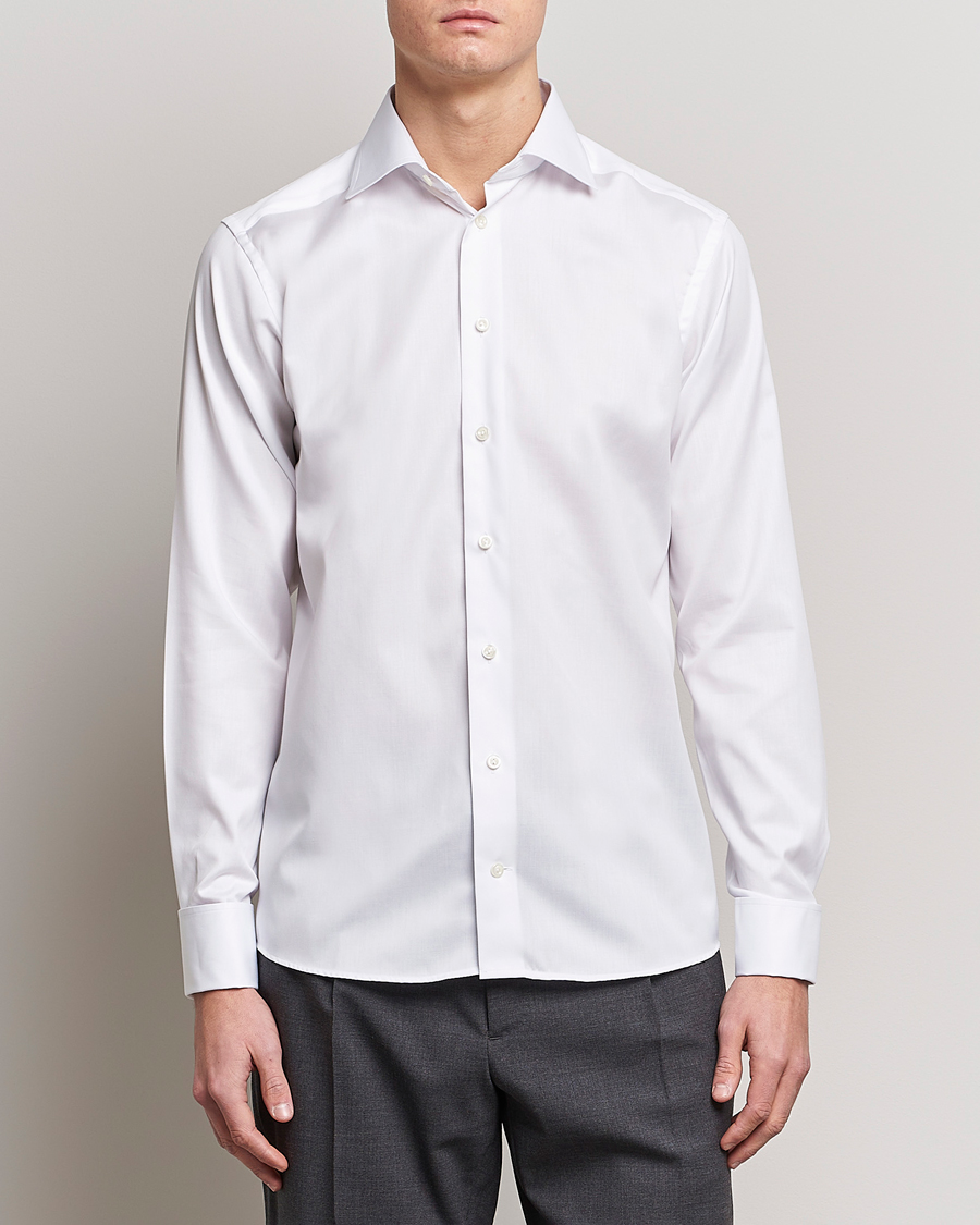 Herre | Business & Beyond | Eton | Slim Fit Shirt Double Cuff White