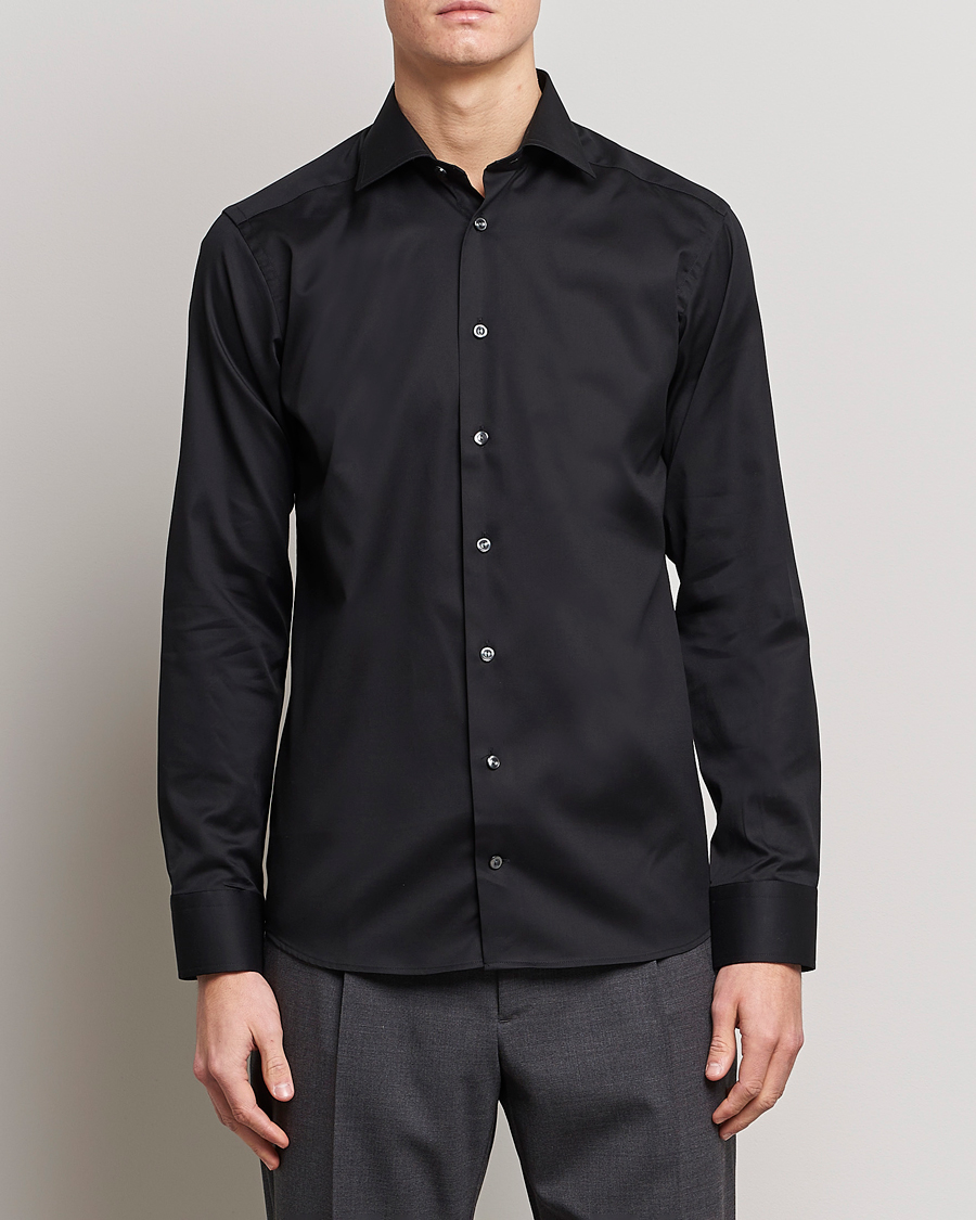 Herre | Skjorter | Eton | Slim Fit Shirt Black