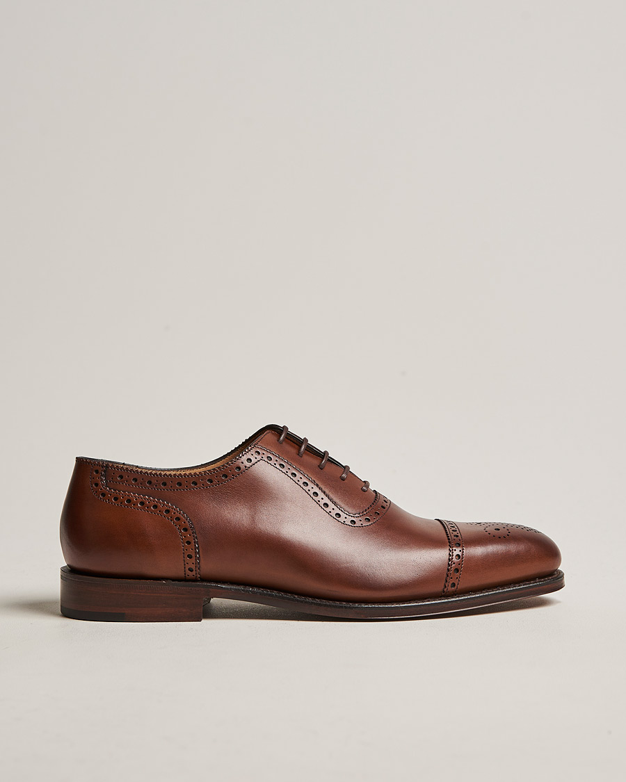 Herre | Loake 1880 Strand Brogue Mahogany Burnished Calf | Loake 1880 | Strand Brogue Mahogany Burnished Calf