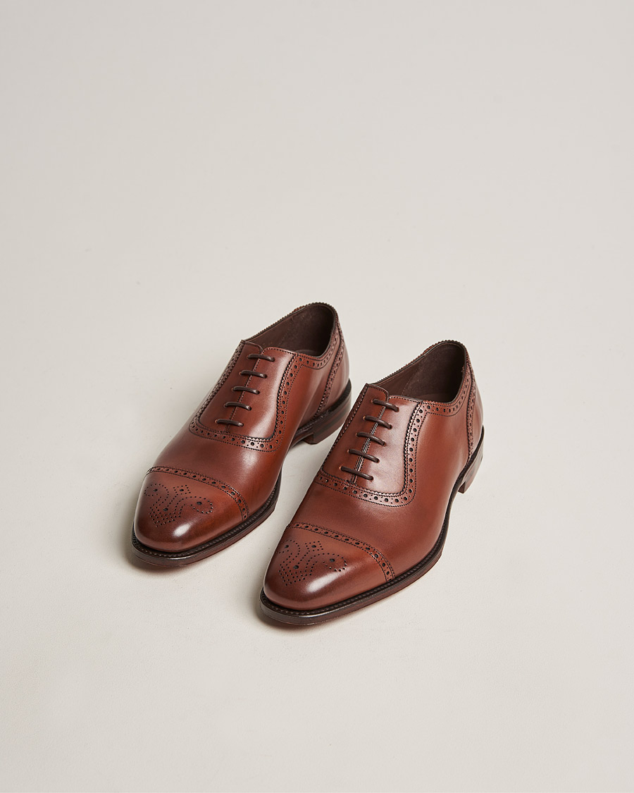 Herre | Sko | Loake 1880 | Strand Brogue Mahogany Burnished Calf