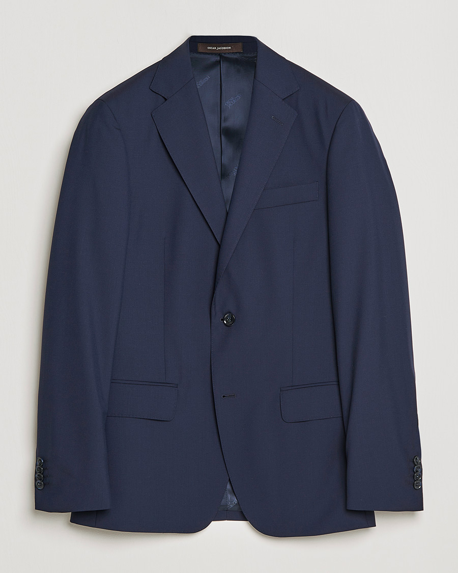 Herre | Dressjakker | Oscar Jacobson | Edmund Blazer Super 120's Wool Navy