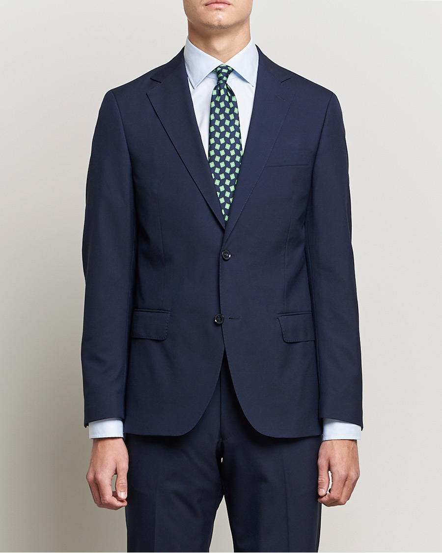 Herre | Dressjakker | Oscar Jacobson | Edmund Blazer Super 120's Wool Navy