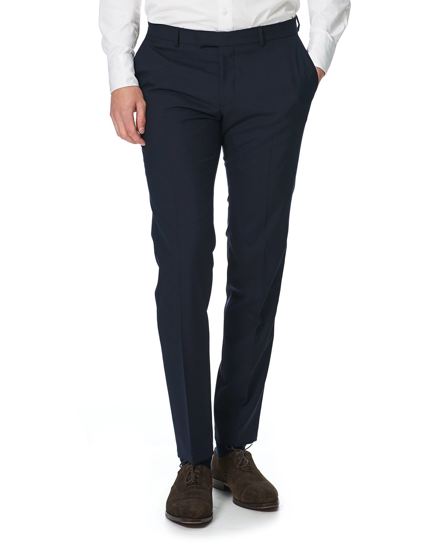 Herre | Bukser | Oscar Jacobson | Damien Trousers Super 120's Wool Navy