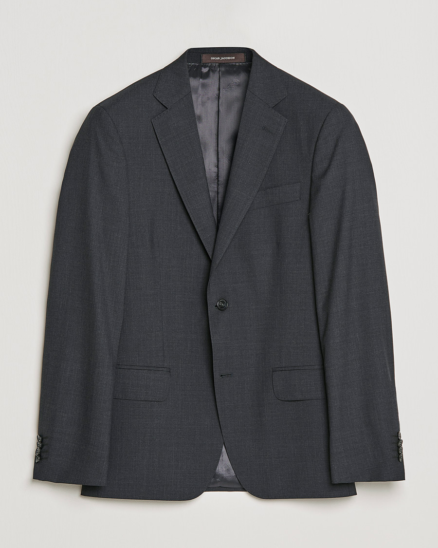 Herre | Dressjakker | Oscar Jacobson | Edmund Blazer Super 120's Wool Grey