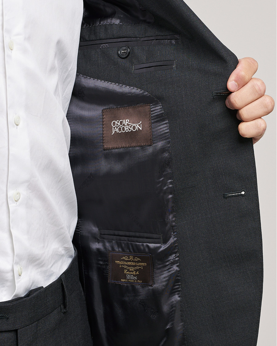 Herre | Dressjakker | Oscar Jacobson | Edmund Blazer Super 120's Wool Grey
