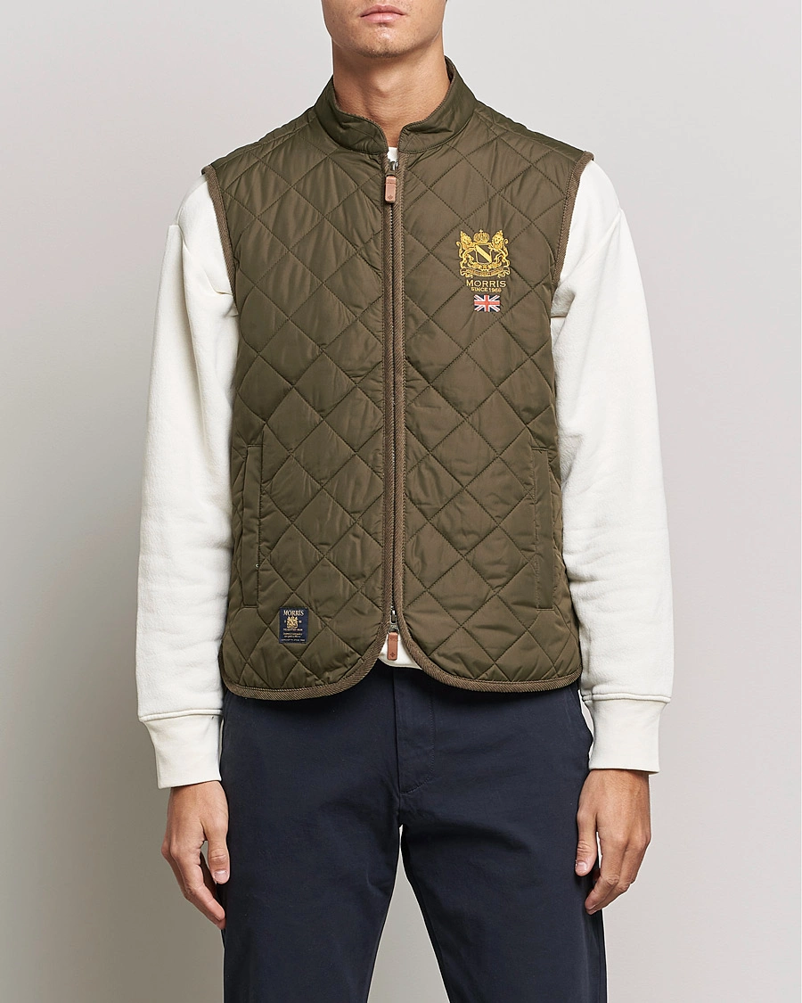 Herre | Vester | Morris | Trenton Quilted Vest Olive