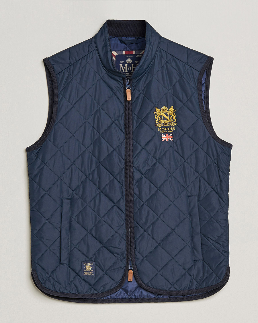 Herre | Vester | Morris | Trenton Quilted Vest Old Blue