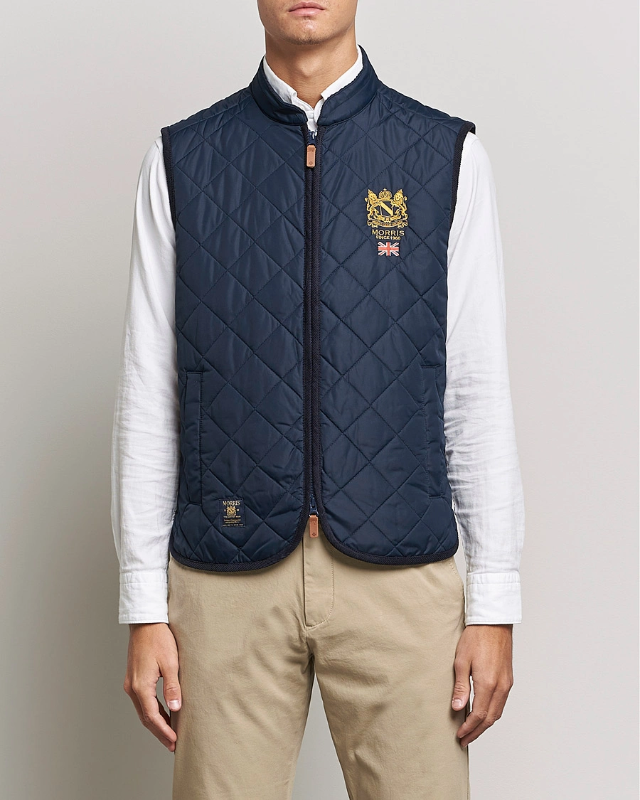 Herr |  | Morris | Trenton Quilted Vest Old Blue