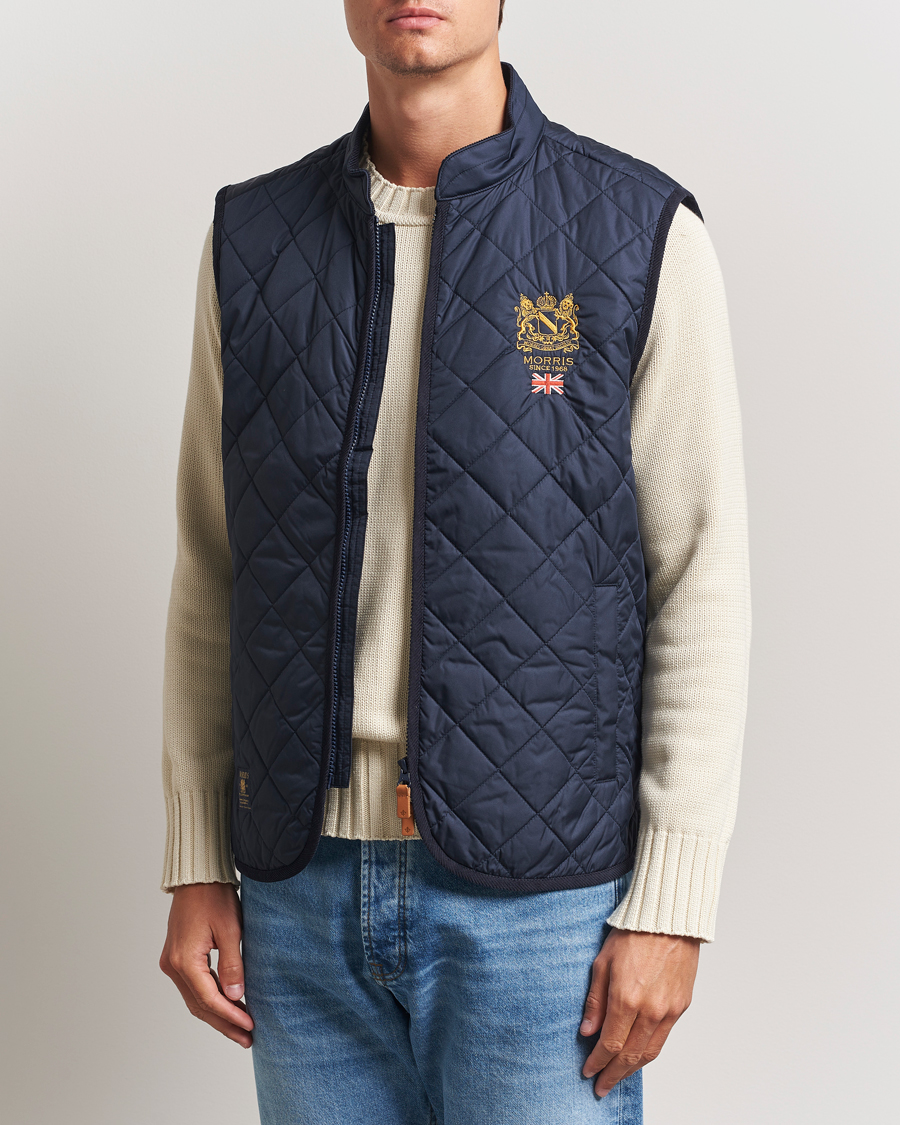 Herre | Vester | Morris | Trenton Quilted Vest Old Blue