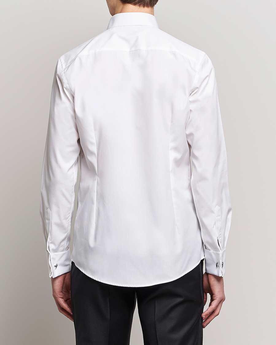 Herre | Skjorter | Eton | Slim Fit Tuxedo Shirt Black Ribbon White
