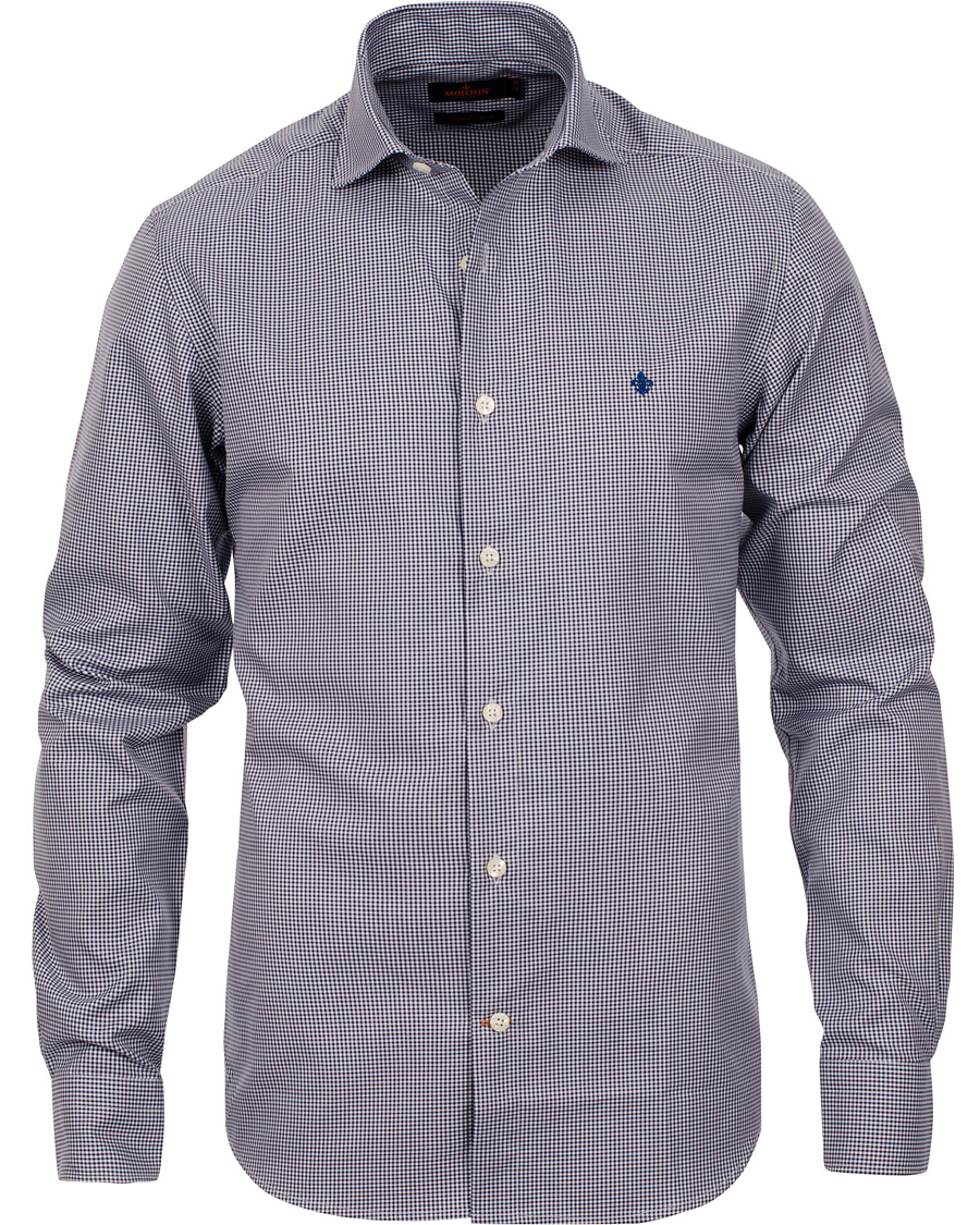 Herre | Skjorter | Morris | Sir Moore Mini Check Shirt Navy