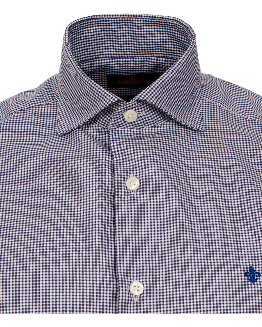 Herre | Skjorter | Morris | Sir Moore Mini Check Shirt Navy