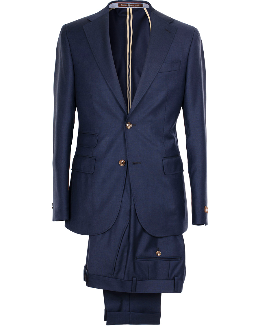 Herre | Dresser | Morris Heritage | Frank Hopsack Suit Super 110's Navy 50