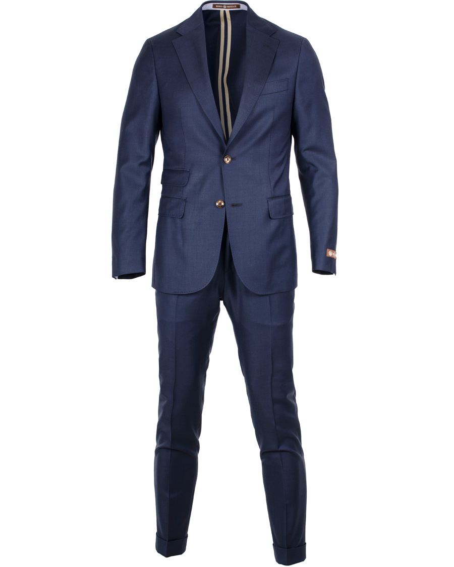 Herre | Dresser | Morris Heritage | Frank Hopsack Suit Super 110's Navy 50