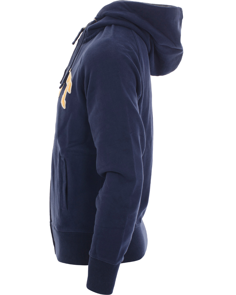 Herre | Gensere | GANT | Full-Zip Hood Sweat Evening Blue