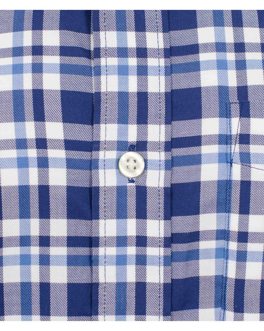 Herre | Skjorter | GANT | Classic Twill Check Regular Fit Shirt Bright Blue