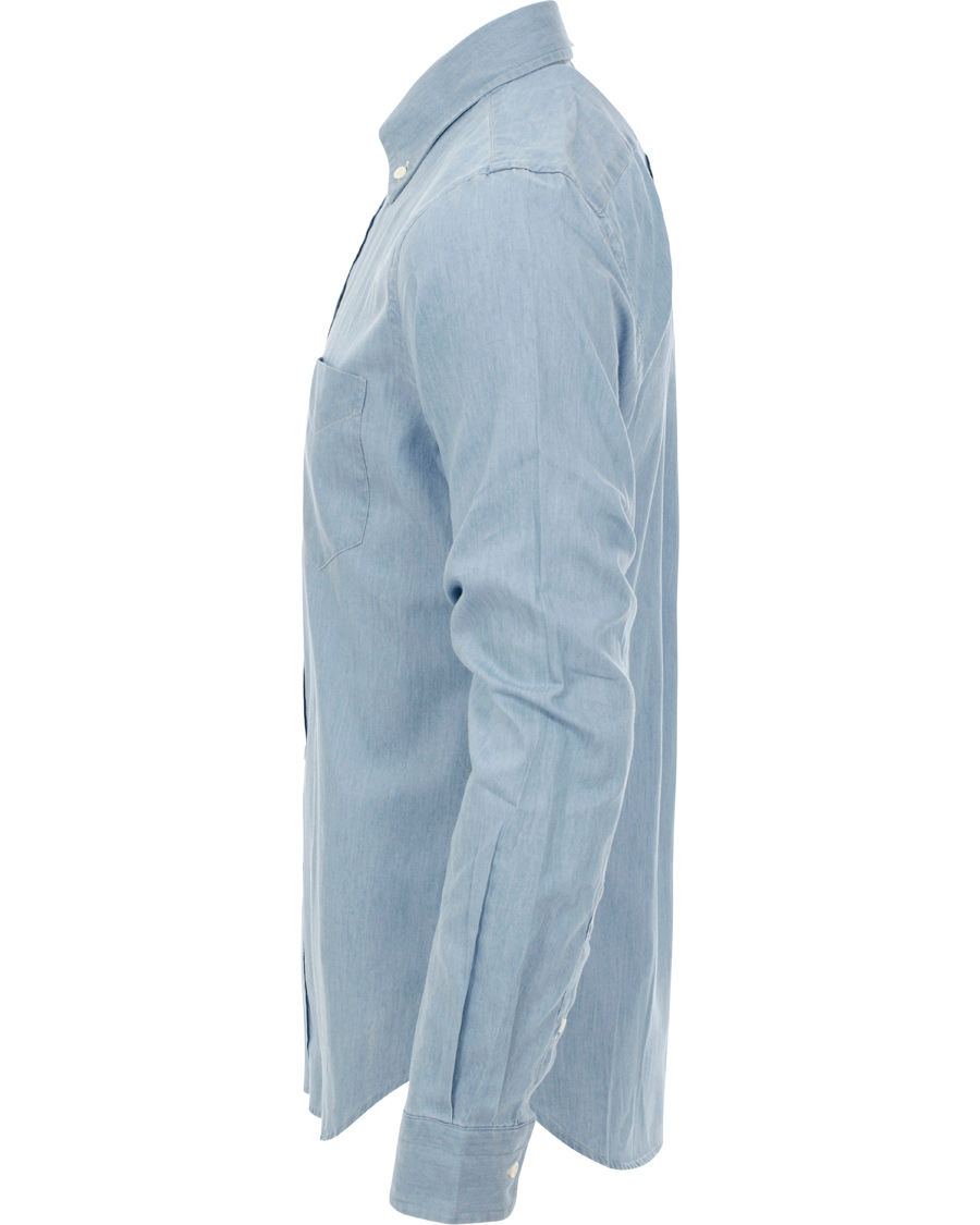 Herre | Skjorter | GANT Rugger | Luxury Indigo Hogb Fit Button Down Shirt Light Indigo