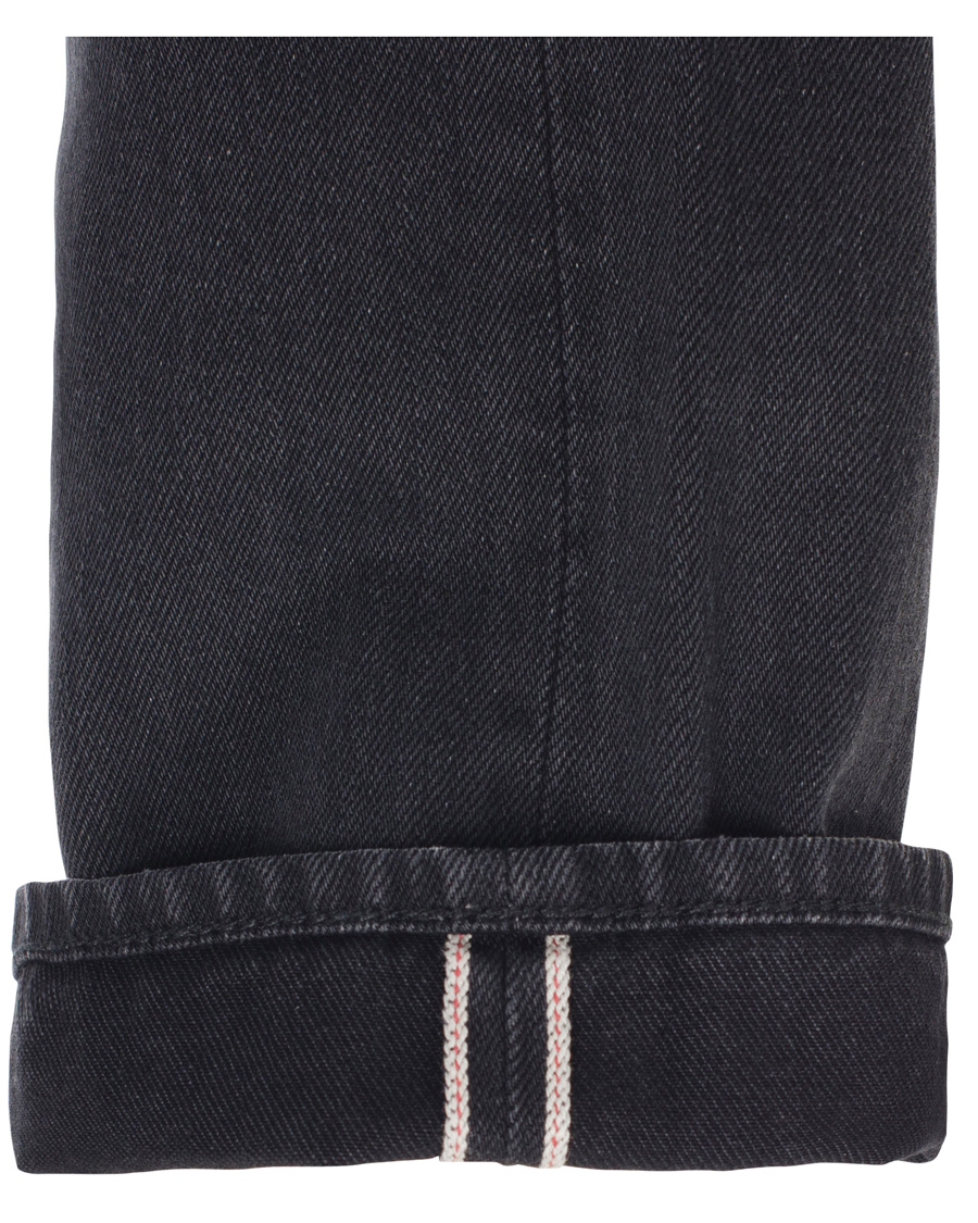 Herre | Jeans | GANT Rugger | Stick Boy Burned Selvedge Jeans Black Worn In