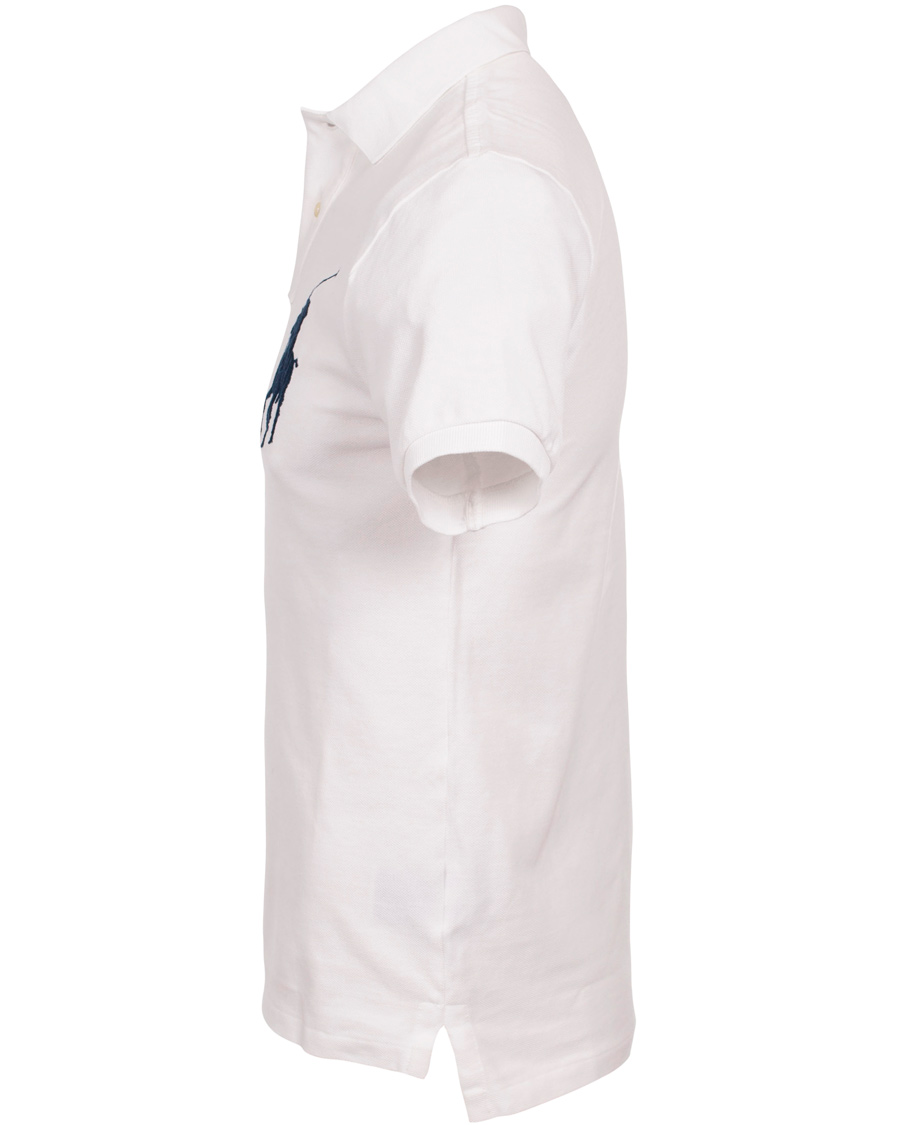 Herre | Pikéer | Polo Ralph Lauren | Slim Fit Big Pony Piké White