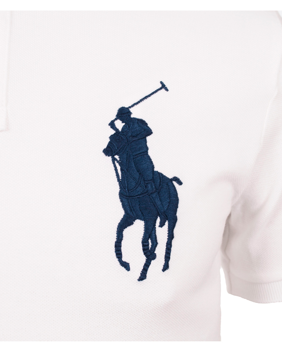 Herre | Pikéer | Polo Ralph Lauren | Slim Fit Big Pony Piké White