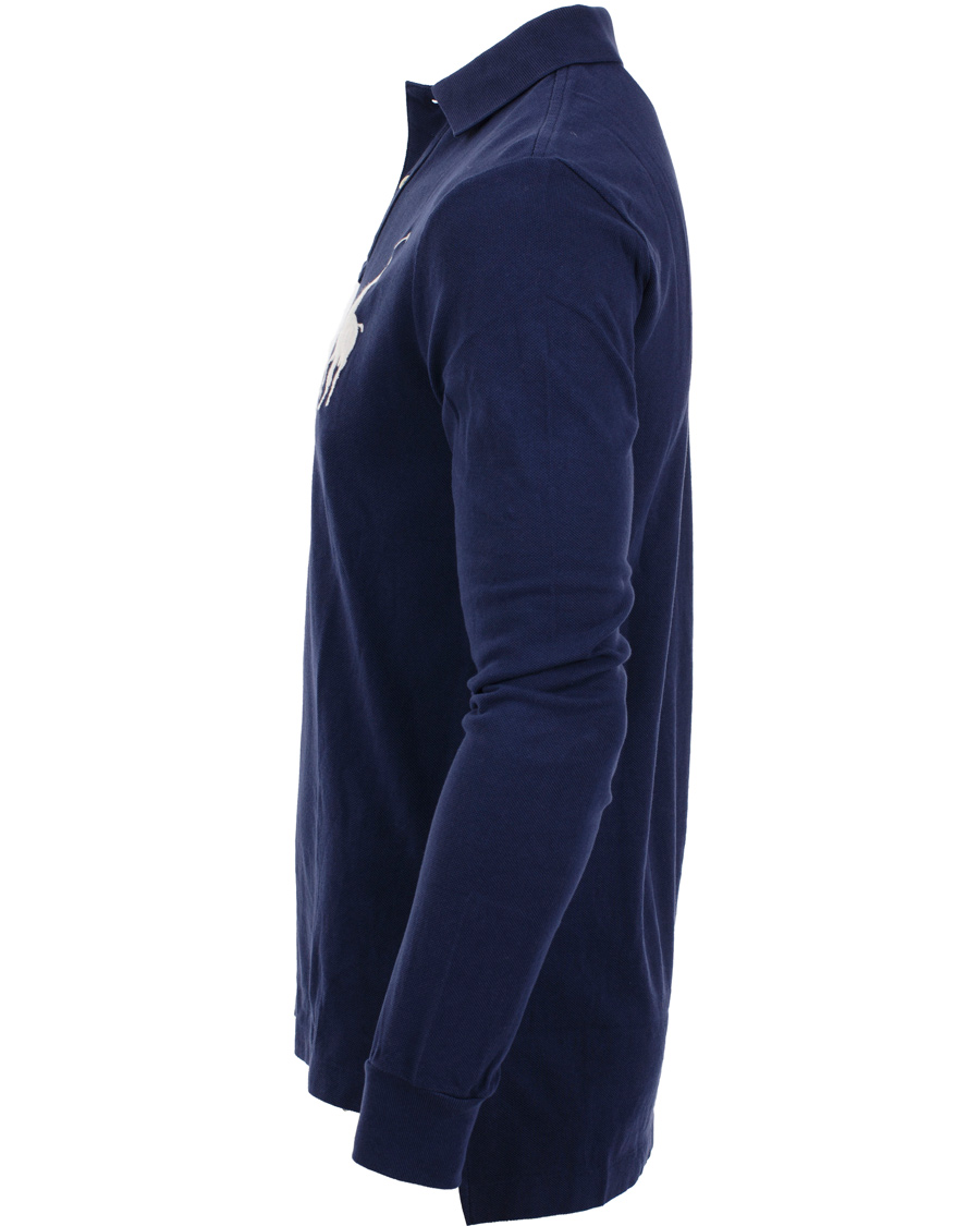 Herre | Gensere | Polo Ralph Lauren | Custom Fit Big Pony Long Sleeve Piké Navy