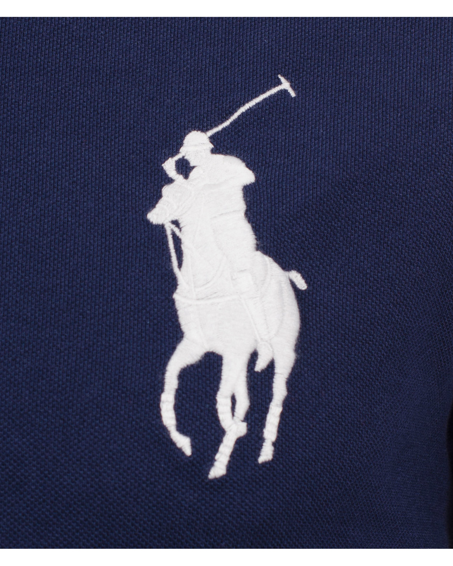Herre | Gensere | Polo Ralph Lauren | Custom Fit Big Pony Long Sleeve Piké Navy