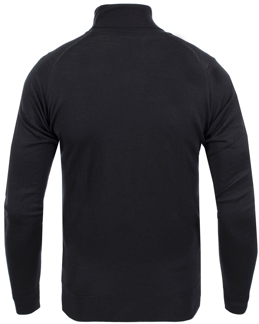 Herre | Gensere | John Smedley | Belvoir Roll Neck Black