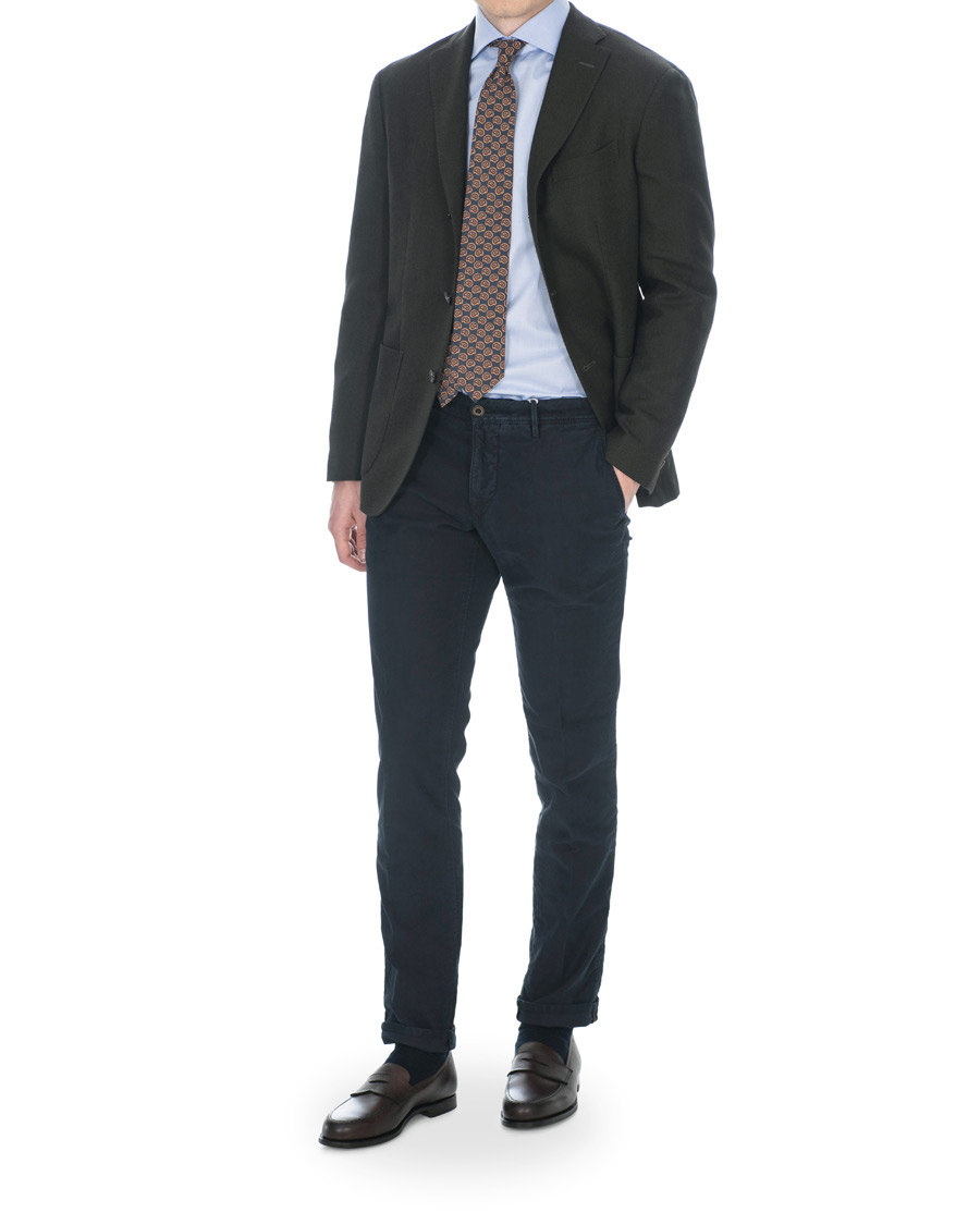Herre | Skjorter | Barba Napoli | Slim Fit Shirt Light Blue 38 - S