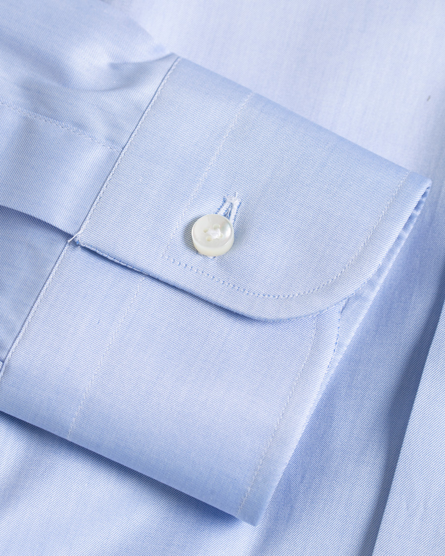 Herre | Skjorter | Barba Napoli | Slim Fit Shirt Light Blue 38 - S