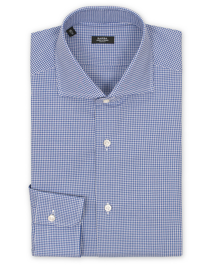 Herre | Skjorter | Barba Napoli | Slim Fit Shirt Check Navy