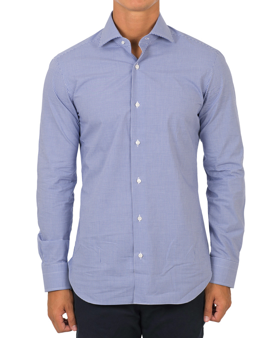 Herre | Skjorter | Barba Napoli | Slim Fit Shirt Check Navy