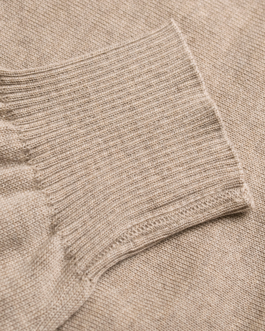Herre | Gensere | Stenströms | Merino Crew Neck Pullover Beige