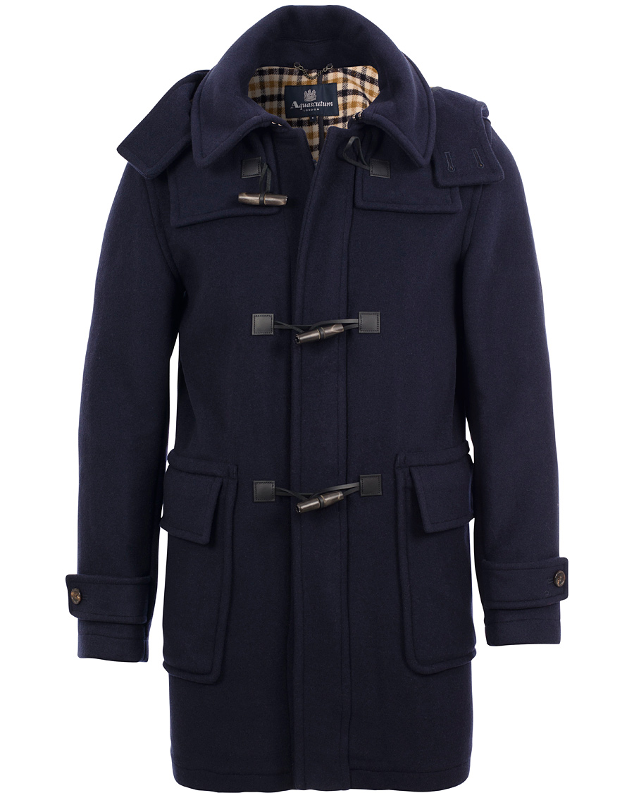 Herre | Jakker | Aquascutum | Henward Duffle Coat Navy