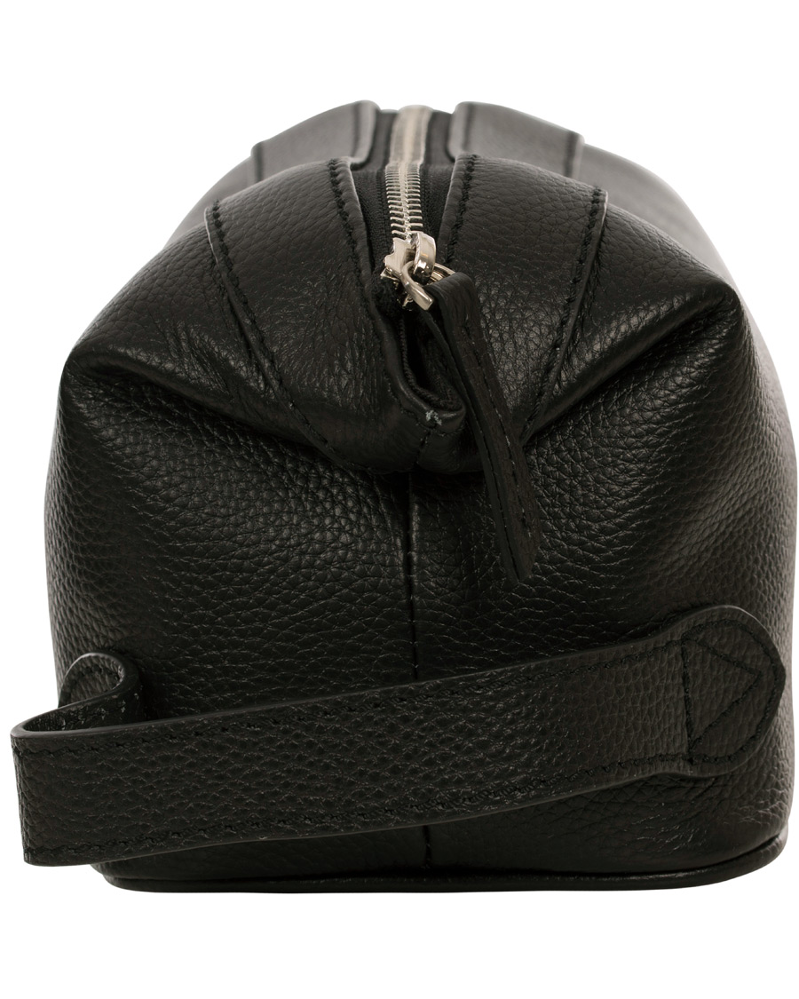 Herre | Baron Toilet Bag Black Leather | Baron | Toilet Bag Black Leather