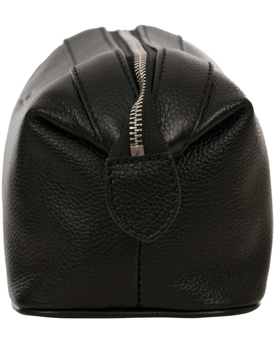 Herre | Baron Toilet Bag Black Leather | Baron | Toilet Bag Black Leather
