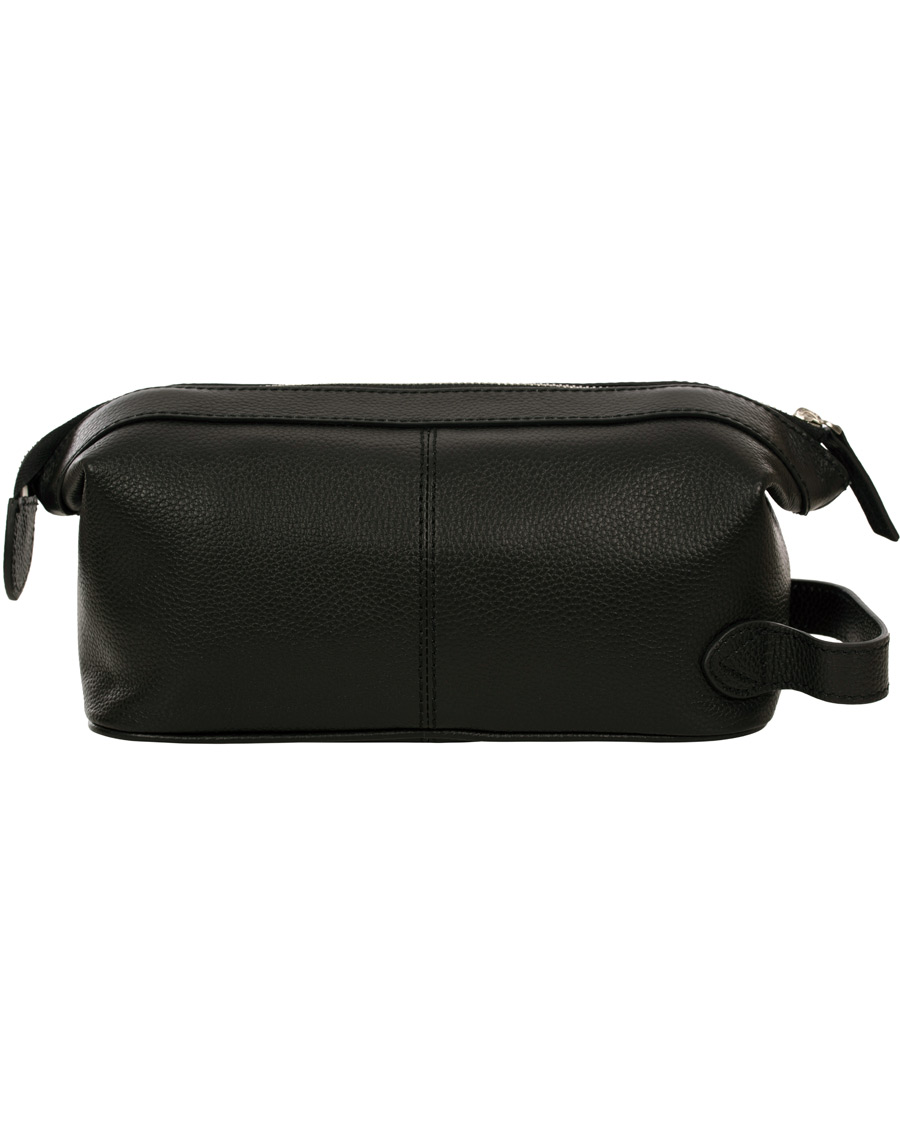 Herre | Baron Toilet Bag Black Leather | Baron | Toilet Bag Black Leather