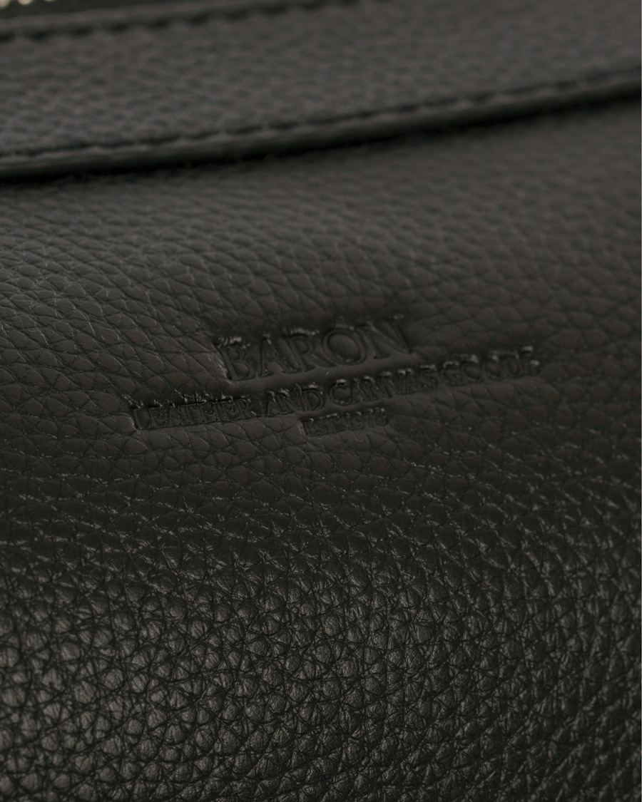 Herre | Baron Toilet Bag Black Leather | Baron | Toilet Bag Black Leather