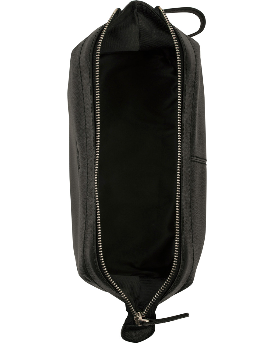 Herre | Baron Toilet Bag Black Leather | Baron | Toilet Bag Black Leather
