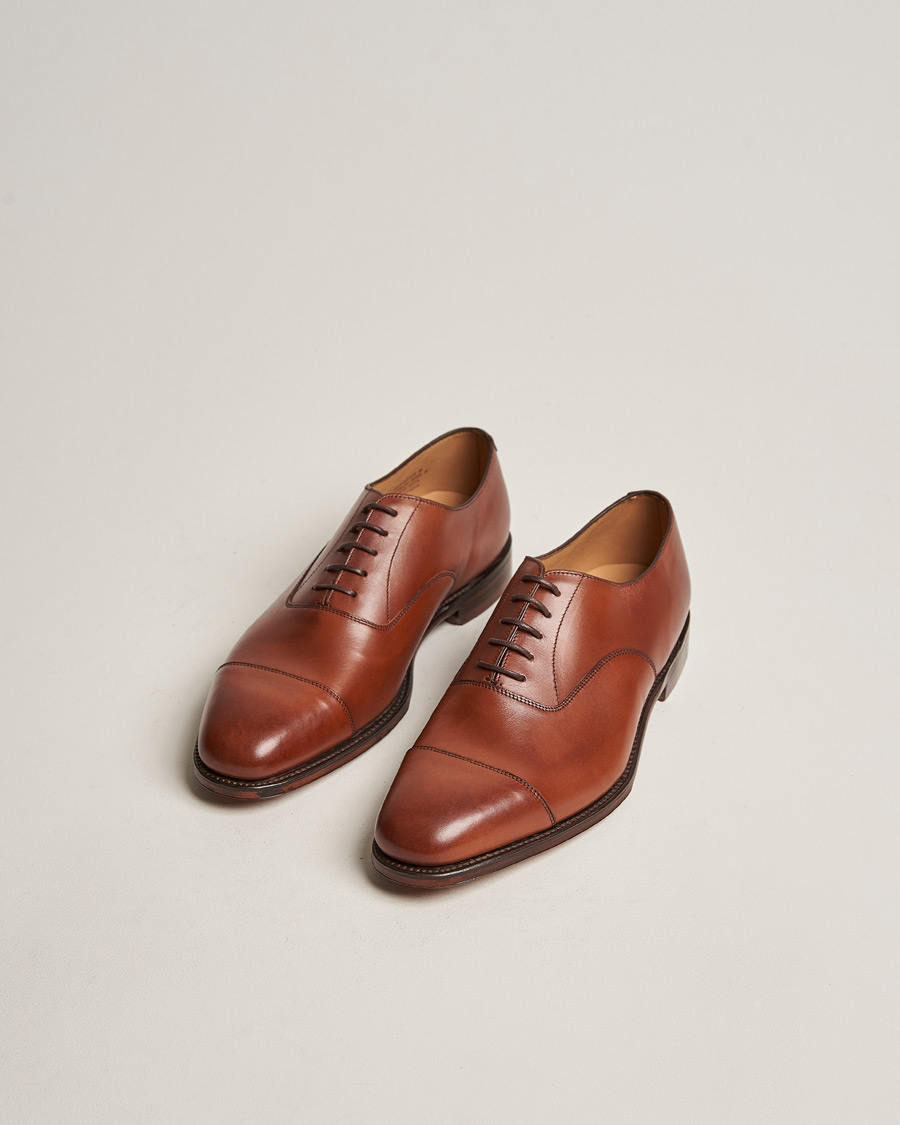 Herre | Handlagde sko - Skotrekampanje | Loake 1880 | Aldwych Oxford Mahogany Burnished Calf