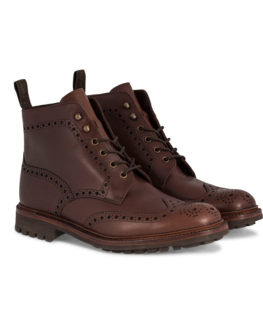 Herre | Loake 1880 Mulligan Brogue Boot Brown Waxy Leather | Loake 1880 | Mulligan Brogue Boot Brown Waxy Leather