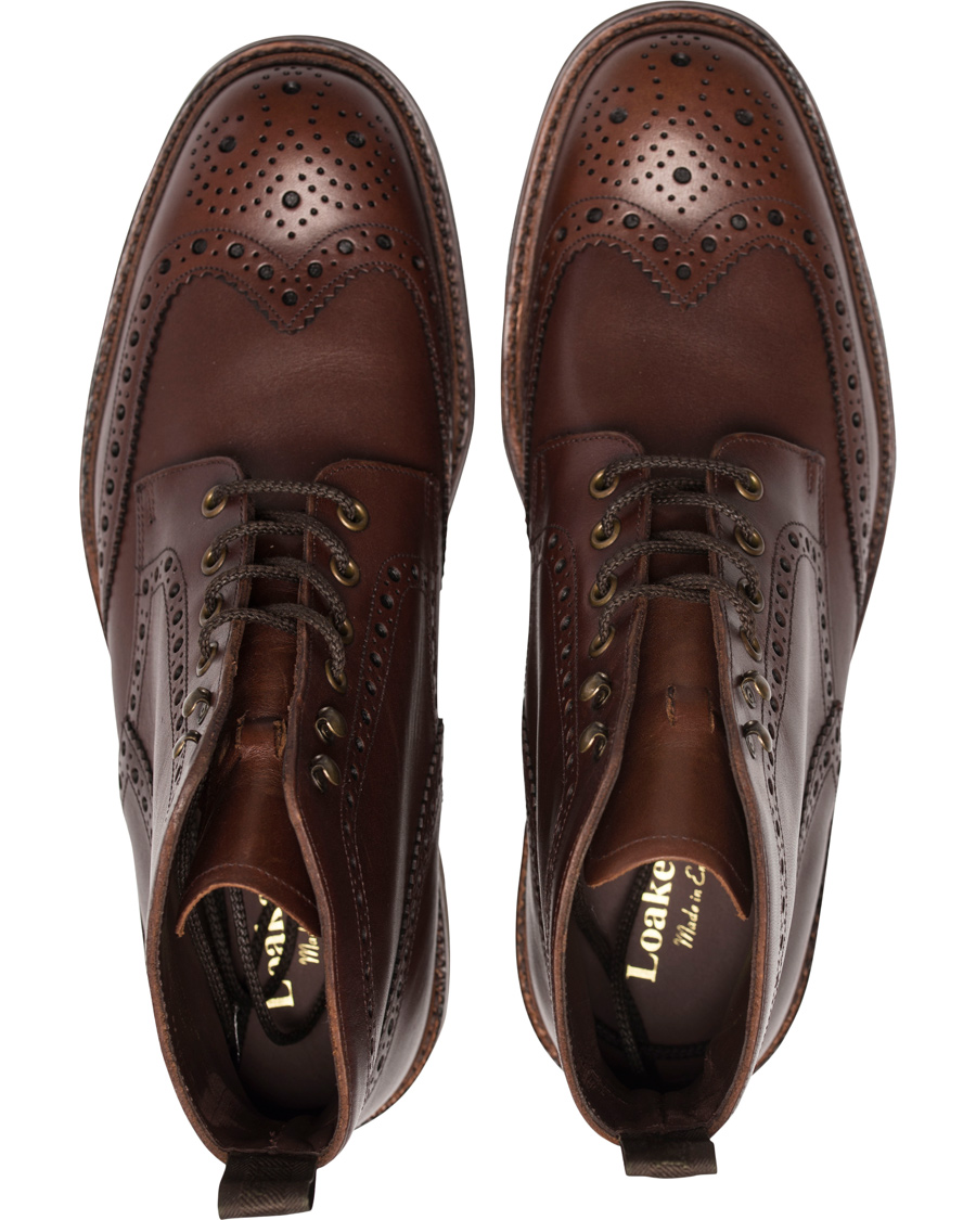 Herre | Loake 1880 Mulligan Brogue Boot Brown Waxy Leather | Loake 1880 | Mulligan Brogue Boot Brown Waxy Leather