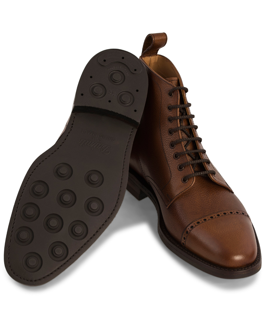 Herre | Loake 1880 Hyde Boot Brown Burnished Grain Calf | Loake 1880 | Hyde Boot Brown Burnished Grain Calf